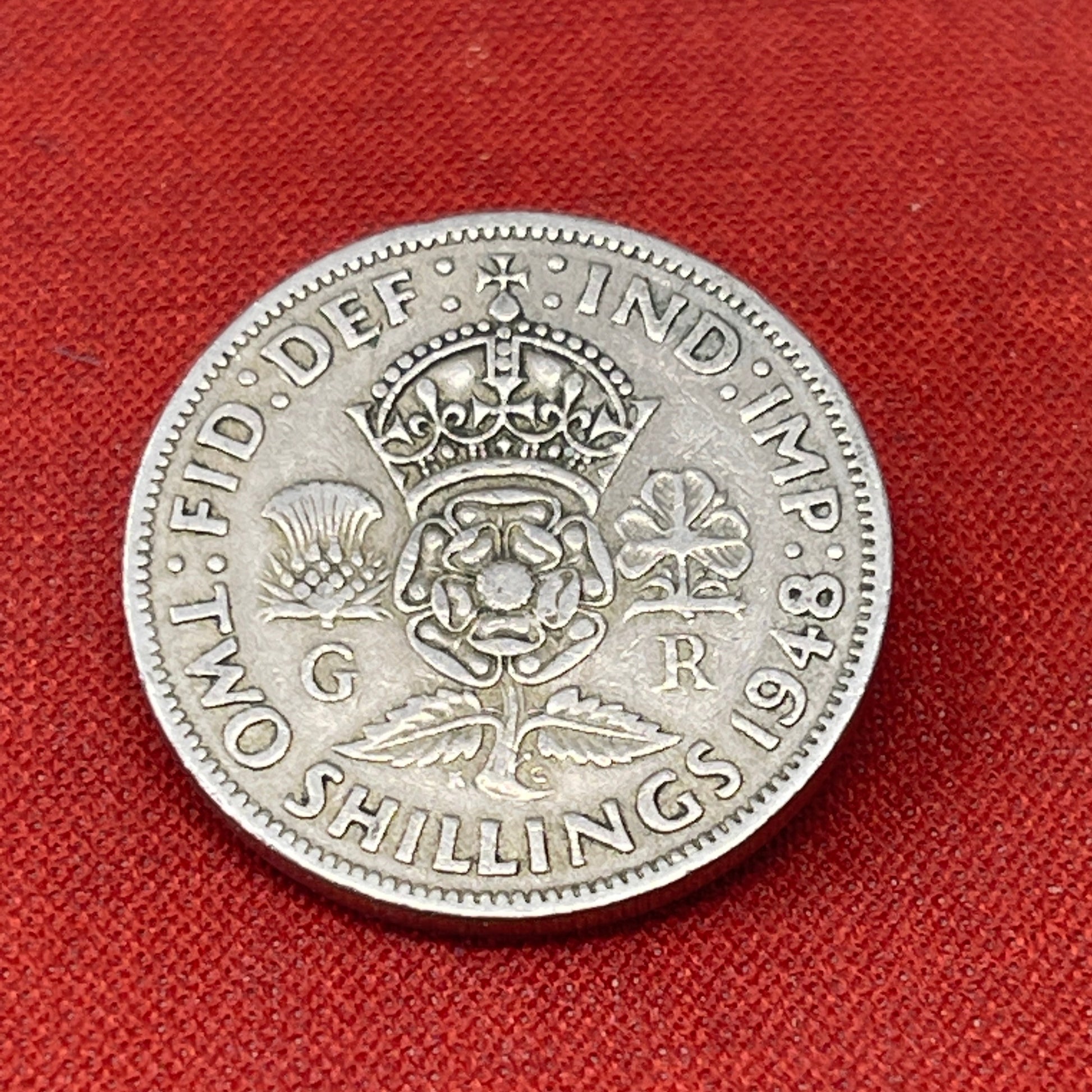 1948 George VI British 2 Shillings Florin