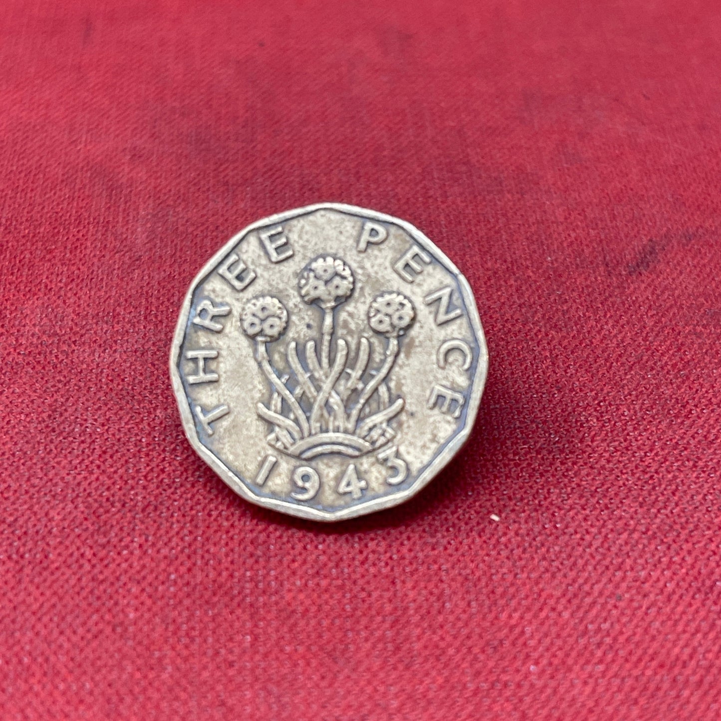 King George VI 1943 Threepence Coin