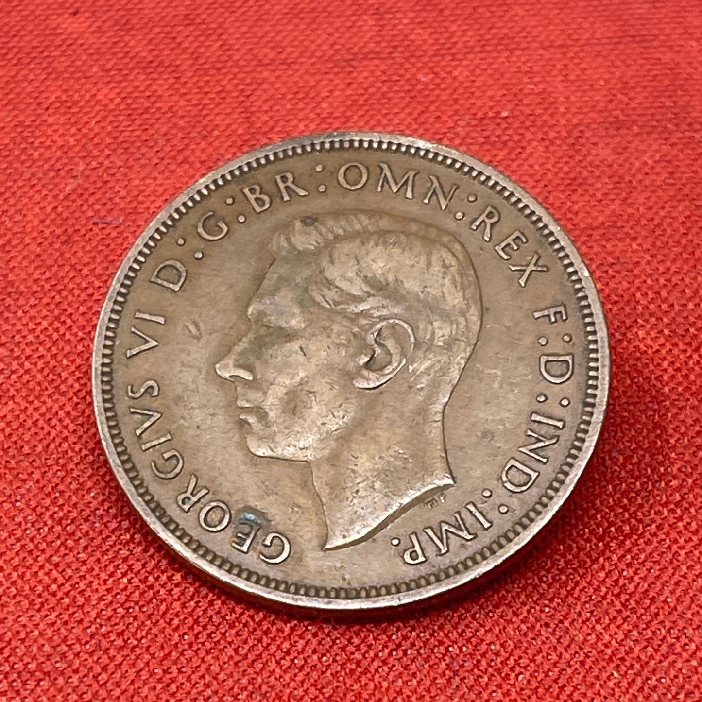 King George VI 1936 - 1952 One Penny Dated 1947