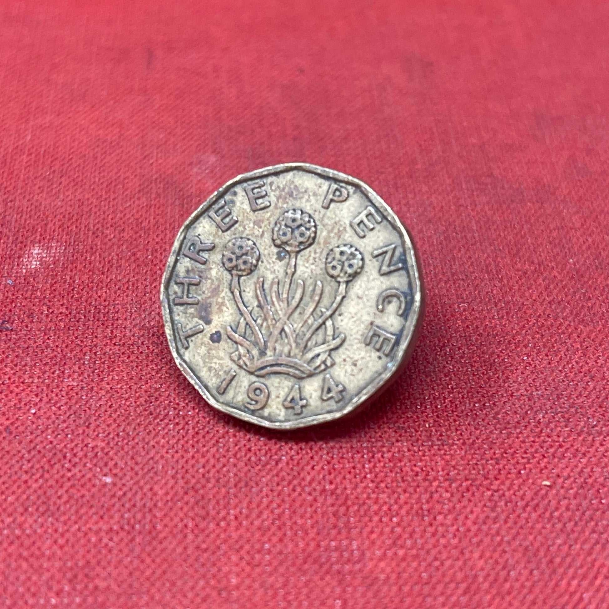 King George VI 1944 Threepence Coin