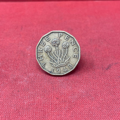 King George VI 1948 Threepence Coin