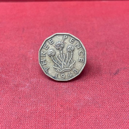 King George VI 1948 Threepence Coin
