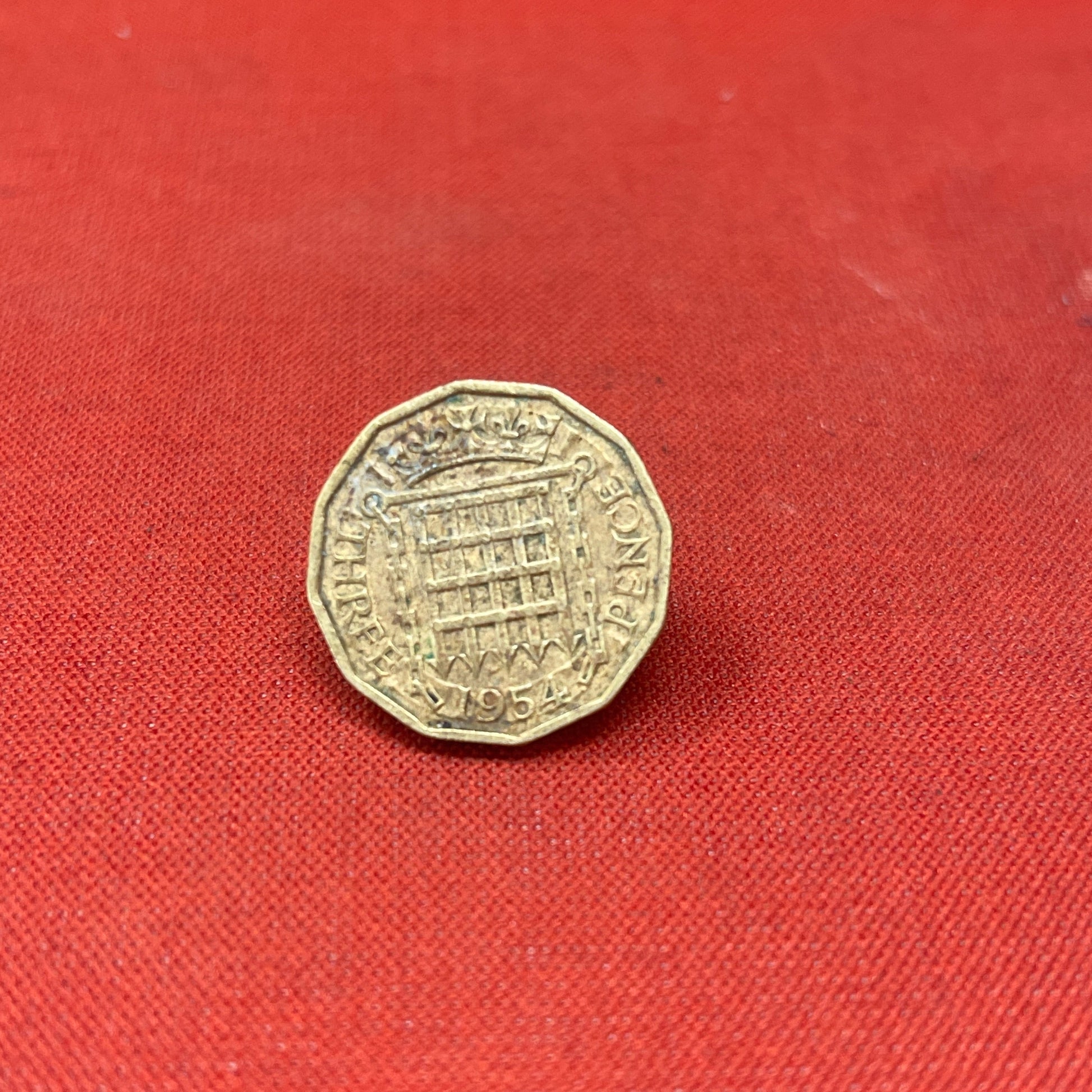 King George VI 1954 Threepence Coin