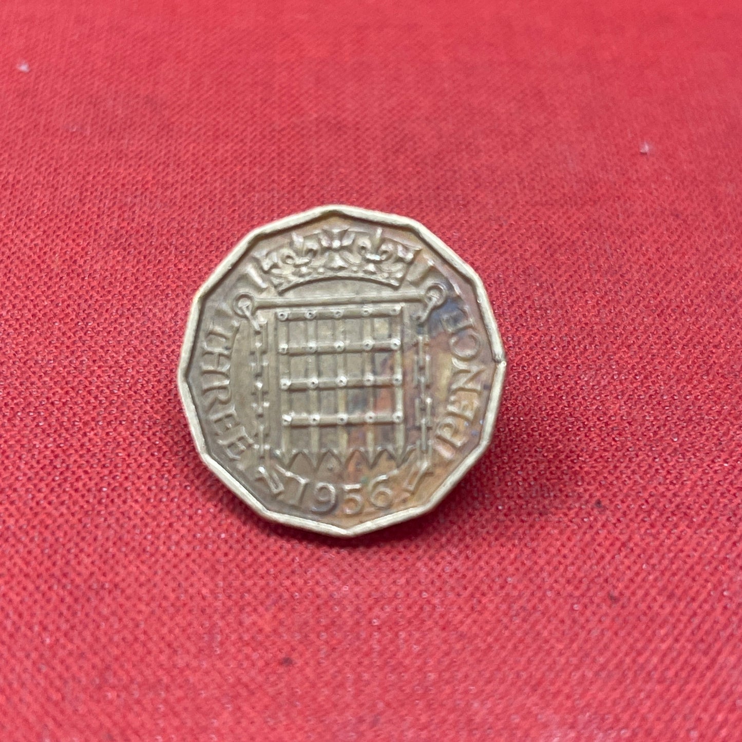 Queen Elizabeth II 1956 Threepence Coin