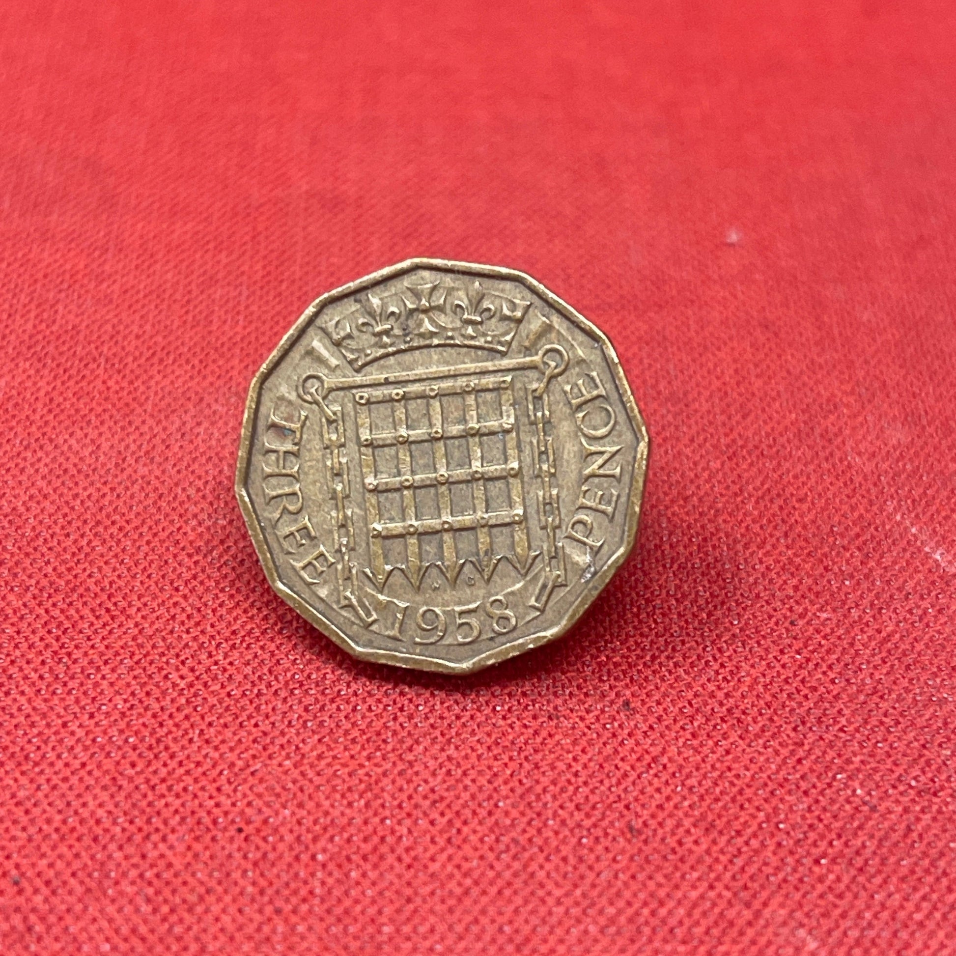 King George VI 1958 Threepence Coin