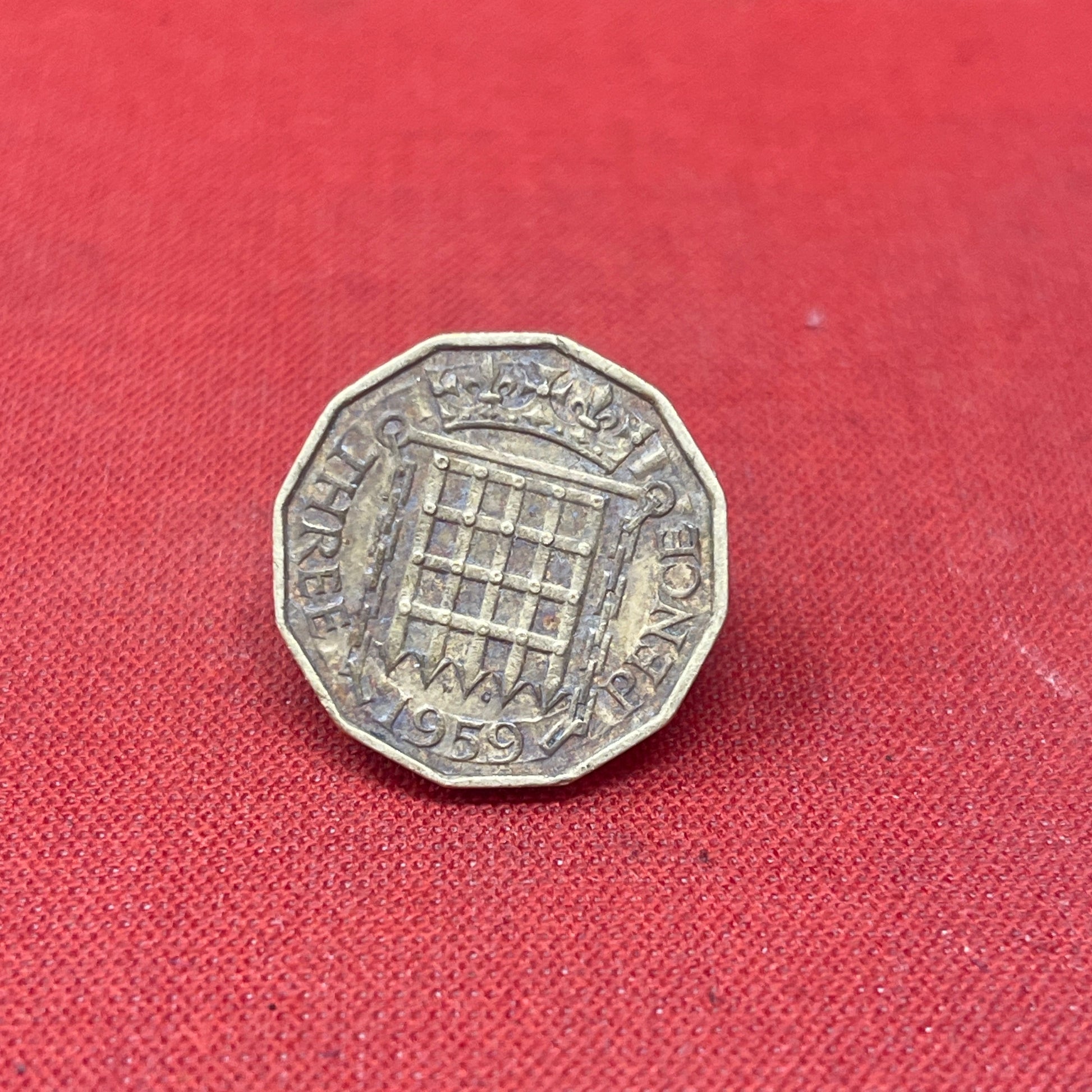 King George VI 1958 Threepence Coin