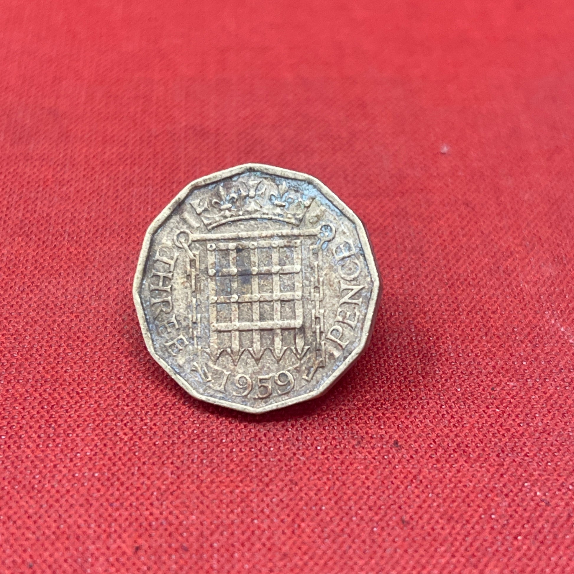 King George VI 1958 Threepence Coin