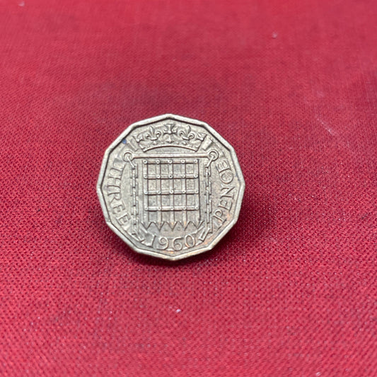 Queen Elizabeth II 1960 Threepence Coin