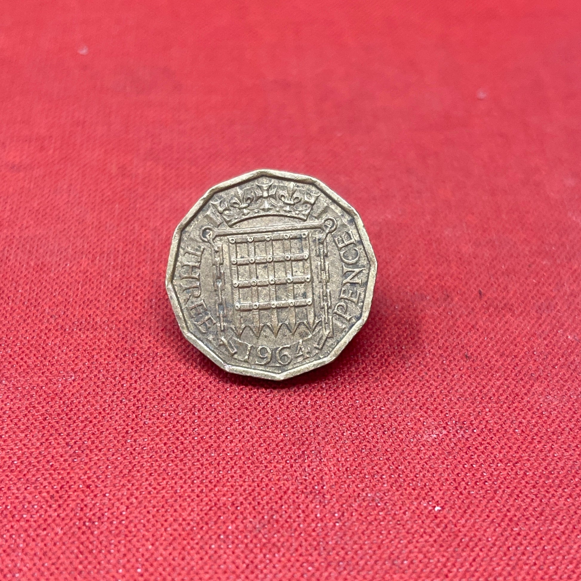 Queen Elizabeth II 1964 Threepence Coin