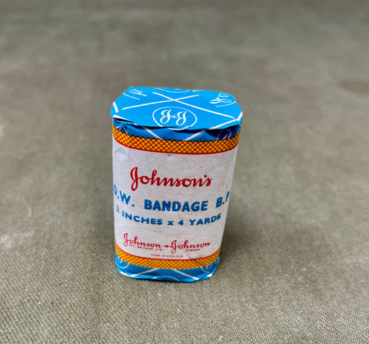 WWII Johnson’s W.O.W Bandage 1in x 4yds – British Military Medical Supply