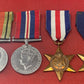 WW2 Set of medals British War Medal, France Germany Star, 1939-45 Star