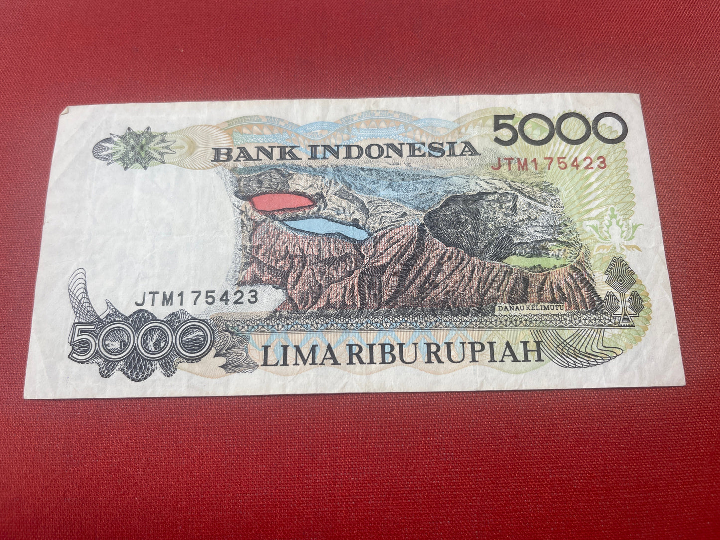 Indonesia, 5,000 Rupiah, KBR 028910. 1975,