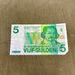 This selection of vintage Dutch Guilder banknotes from the 1960s and 1970s includes denominations of 5, 10, and 25 Gulden, each showcasing distinctive Dutch design and cultural heritage. Issued by De Nederlandsche Bank, these notes feature iconic imagery such as the statue of Erasmus (ƒ5), Baruch Spinoza (ƒ10), and Michiel de Ruyter (ƒ25), reflecting the country’s historical and intellectual legacy. Printed in bold colours and artistic styles, these notes are no longer in circulation, having been replaced b