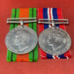 WW2 Pair of British War Medals, Defence Medal, 1939-45 Medal.