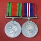 WW2 Pair of British War Medals, Defence Medal, 1939-45 Medal.