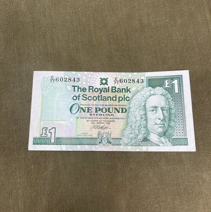 Collection of Vintage Scotitsh  £1 Banknotes 