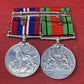 WW2 Pair of British War Medals, Defence Medal, 1939-45 Medal.