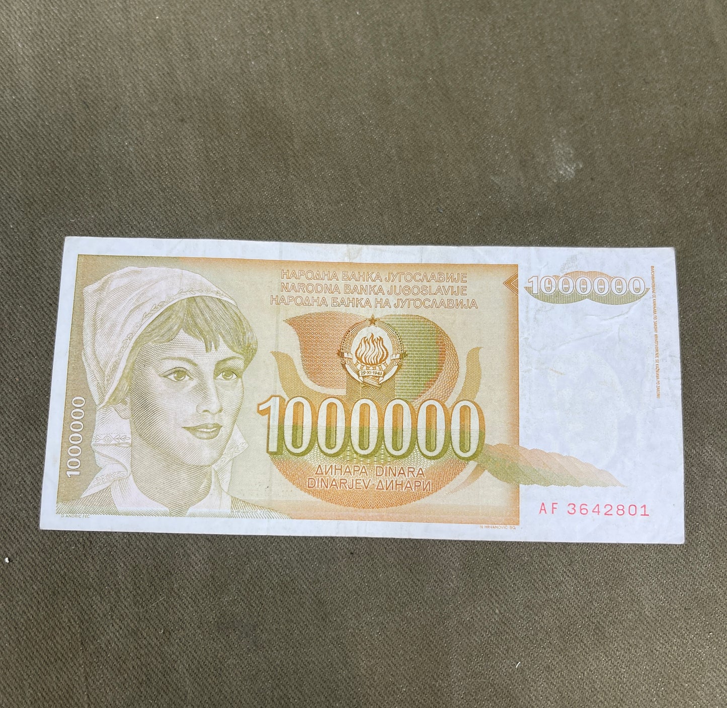 This collection of vintage Yugoslavian banknotes features a mix of denominations and designs from the former Socialist Federal Republic of Yugoslavia, a nation that dissolved in the early 1990s. Spanning several decades—primarily from the 1950s to the 1990s—these notes reflect the country’s dynamic political and economic history. Denominations may include 10, 50, 100, 500, 1,000, 5,000, or even hyperinflation-era notes in the millions, with portraits of workers, scholars, and historical figures, along with 