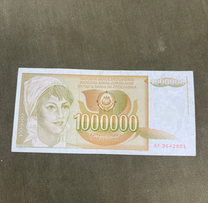 This collection of vintage Yugoslavian banknotes features a mix of denominations and designs from the former Socialist Federal Republic of Yugoslavia, a nation that dissolved in the early 1990s. Spanning several decades—primarily from the 1950s to the 1990s—these notes reflect the country’s dynamic political and economic history. Denominations may include 10, 50, 100, 500, 1,000, 5,000, or even hyperinflation-era notes in the millions, with portraits of workers, scholars, and historical figures, along with 
