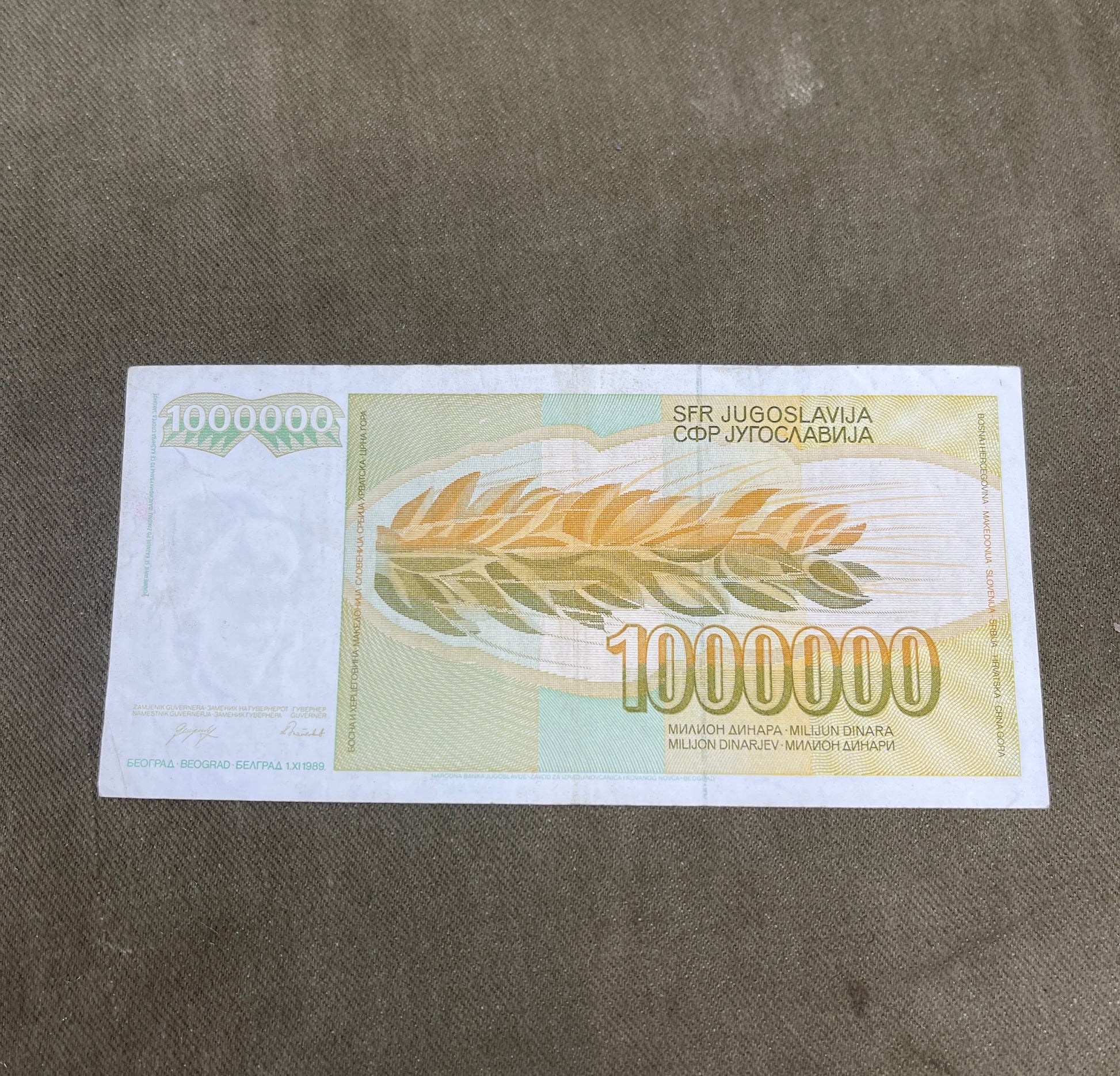 This collection of vintage Yugoslavian banknotes features a mix of denominations and designs from the former Socialist Federal Republic of Yugoslavia, a nation that dissolved in the early 1990s. Spanning several decades—primarily from the 1950s to the 1990s—these notes reflect the country’s dynamic political and economic history. Denominations may include 10, 50, 100, 500, 1,000, 5,000, or even hyperinflation-era notes in the millions, with portraits of workers, scholars, and historical figures, along with 