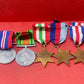 WW2 Set of British War Medals, Defence Medal, 1939-45 Medal, 1939-45 Star, France Germany Star, North Africa Star