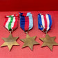 WW2 Set of British War Medals, Defence Medal, 1939-45 Medal, 1939-45 Star, France Germany Star, North Africa Star