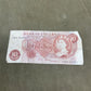 This selection features original Bank of England 10 Shilling notes signed by J.S. Fforde, catalogued as Dugg B309 in the English banknote series. Issued between 1967 and 1970, these notes are iconic pieces of British pre-decimal currency, bearing the classic Britannia design and red-brown colouring. Each note in this lot is in circulated (used) condition, showing varying degrees of wear, creasing, and edge softening typical of handling and circulation. Despite this, the notes remain clear and legible, with 