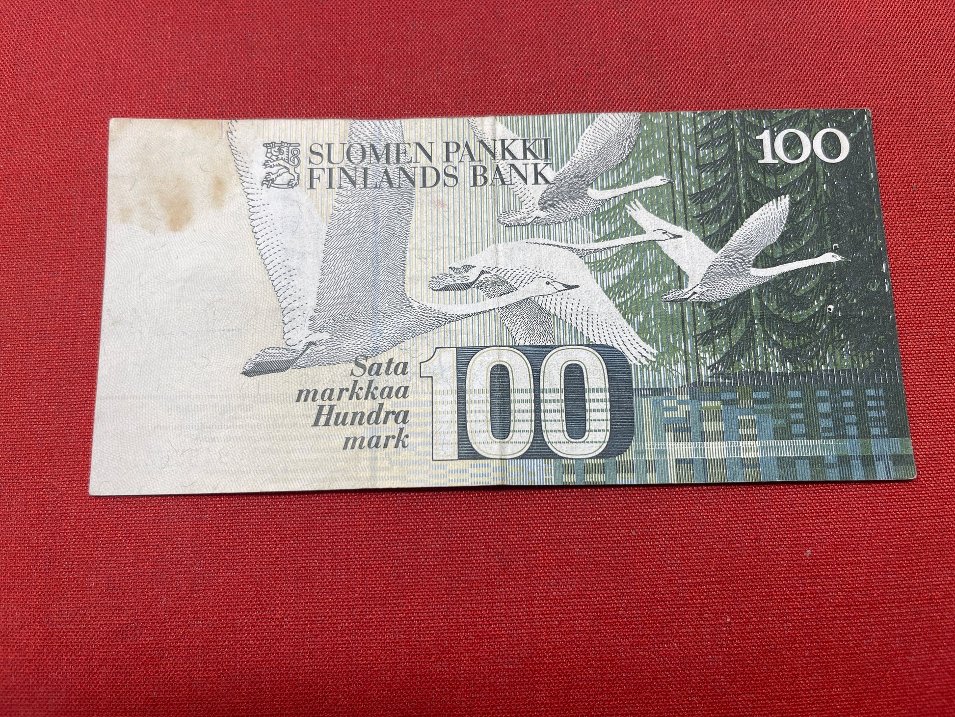 100 Finnish Markkaa banknote (Jean Sibelius)