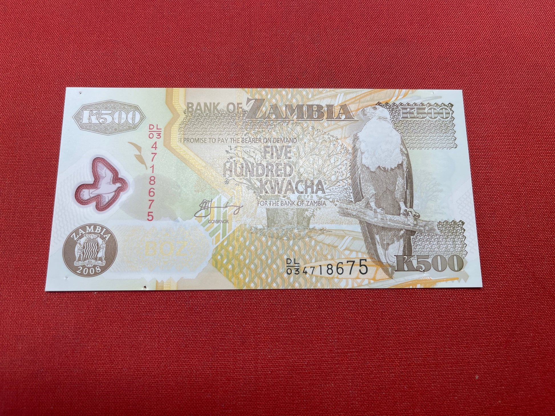 Bank of Zambia 500 Kwacha