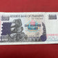 Zimbabwe 100 Dollars Banknote, serial 6K053348