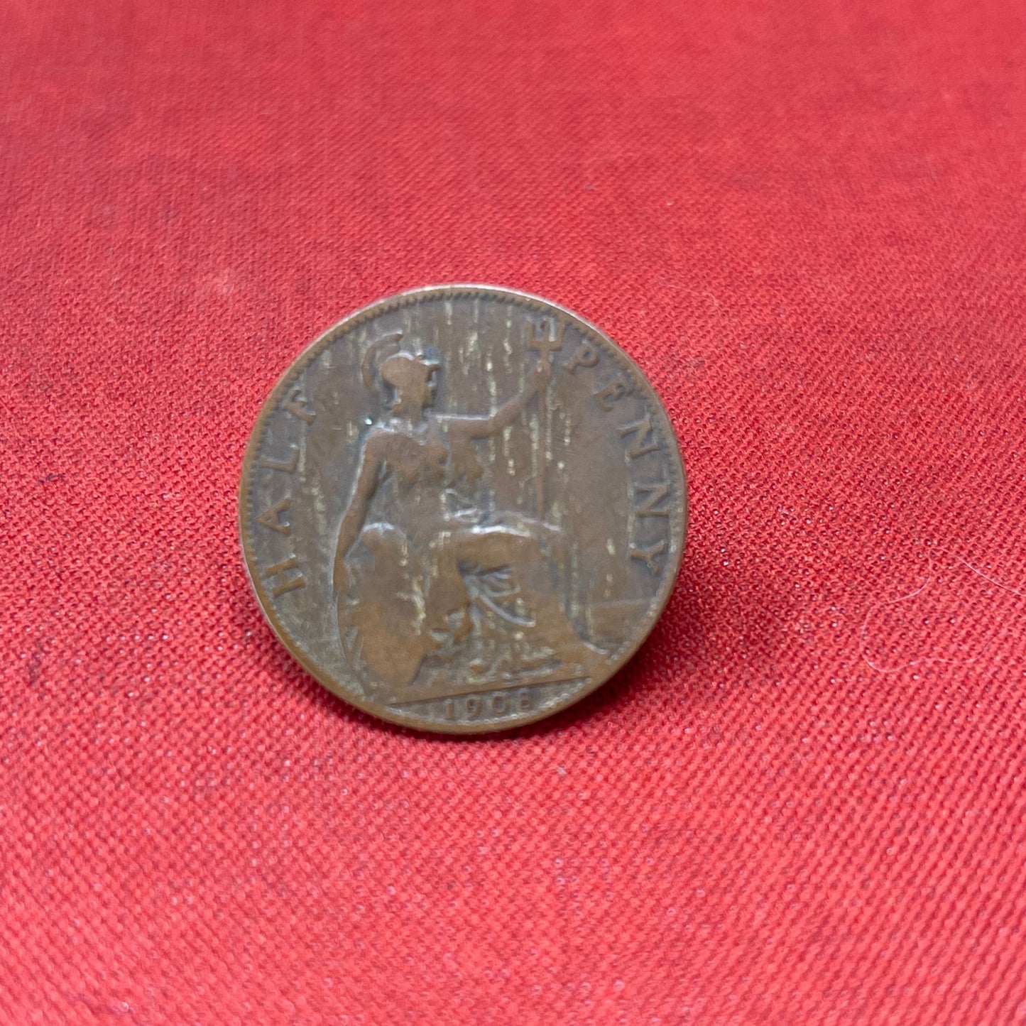 King Edward VII Half Penny Coin 1908