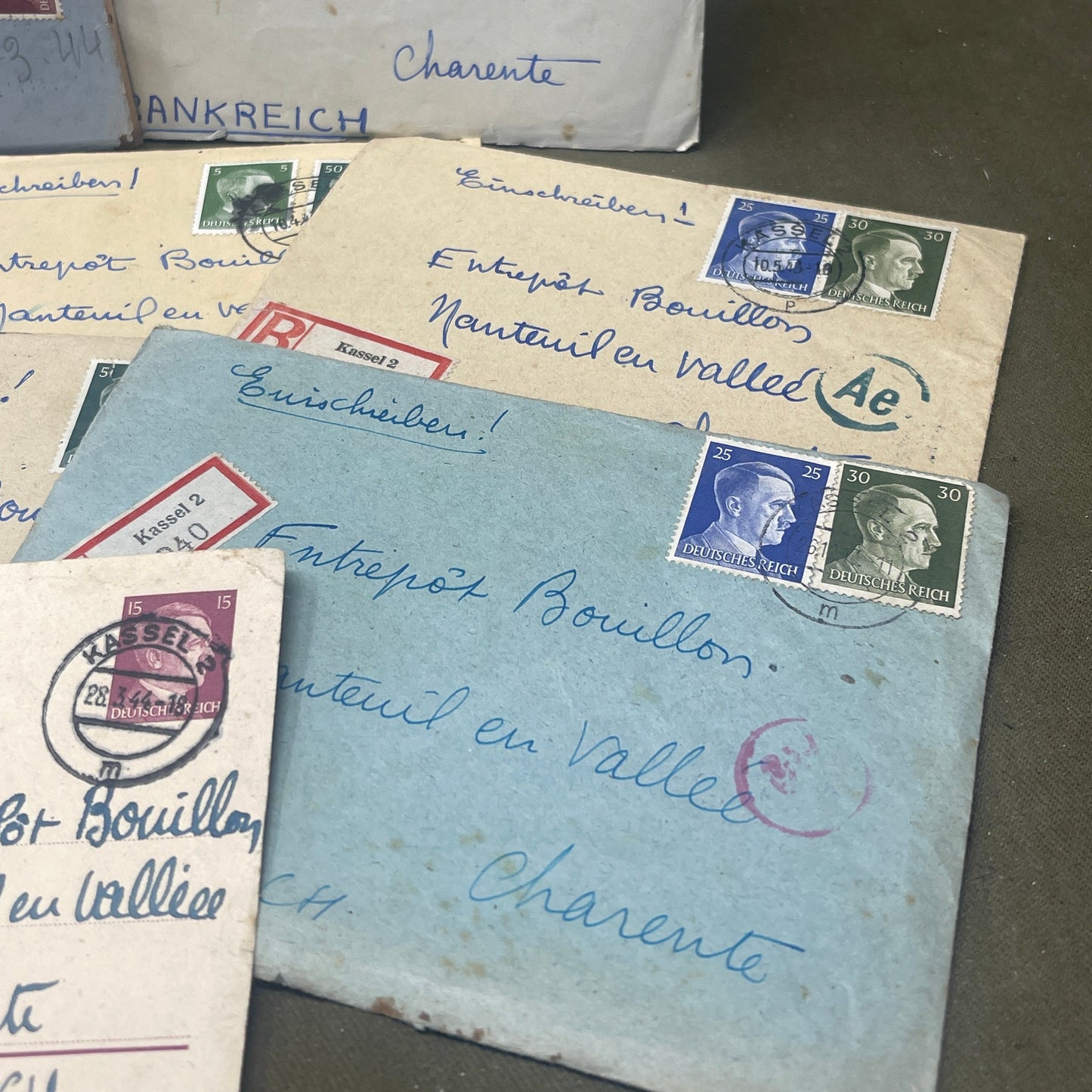 WW2 Personal Letters from Germany to address in France