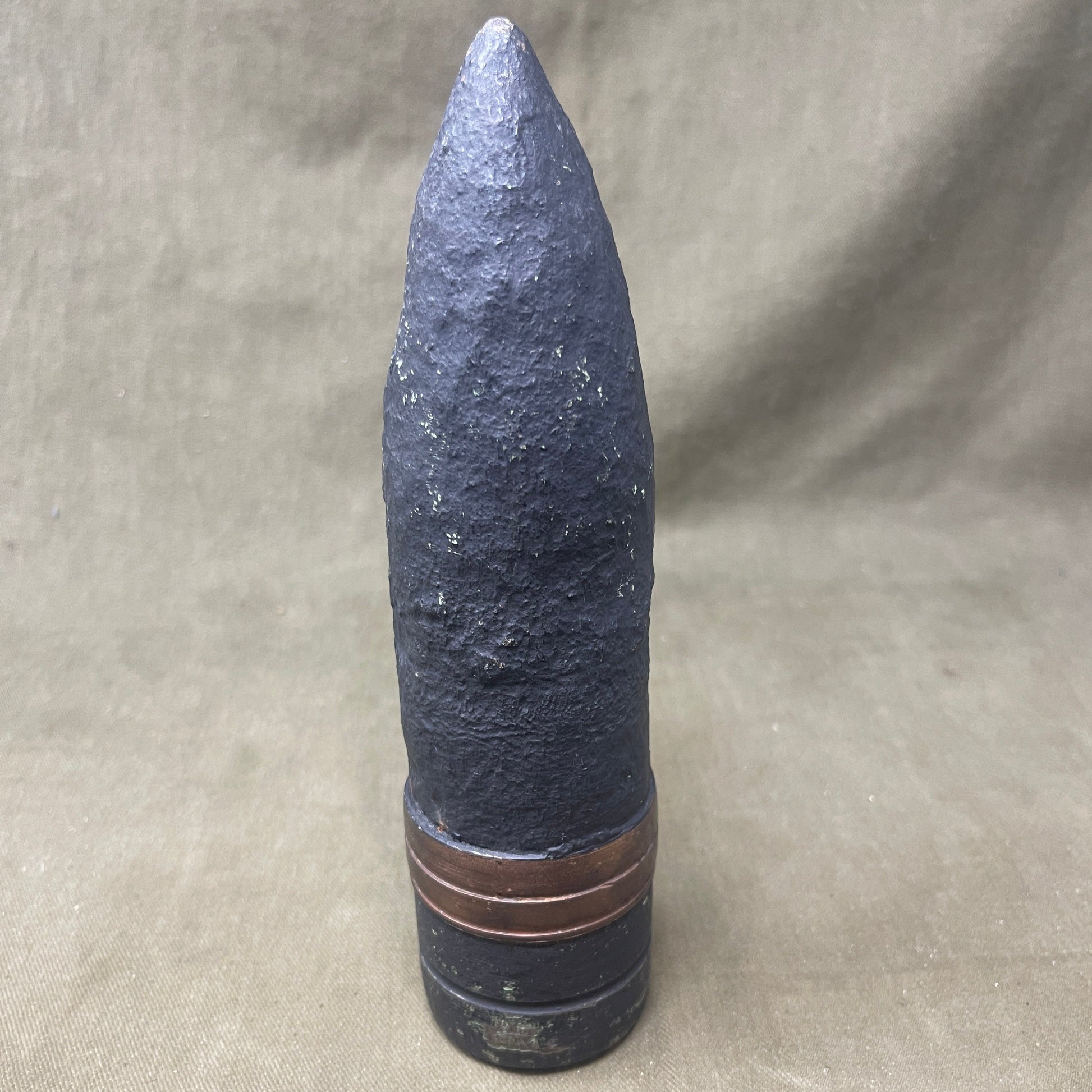 British 6 Pdr (57mm) Common Pointed Explosive Shell with Base Fuze.