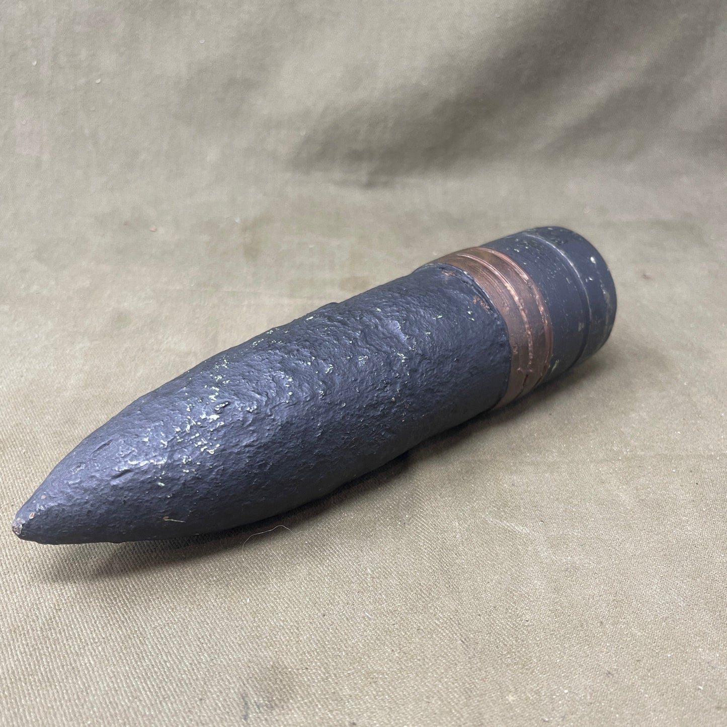 British 6 Pdr (57mm) Common Pointed Explosive Shell with Base Fuze.