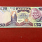 Bank of Zambia 50 Kwacha Serial A/F 9841069