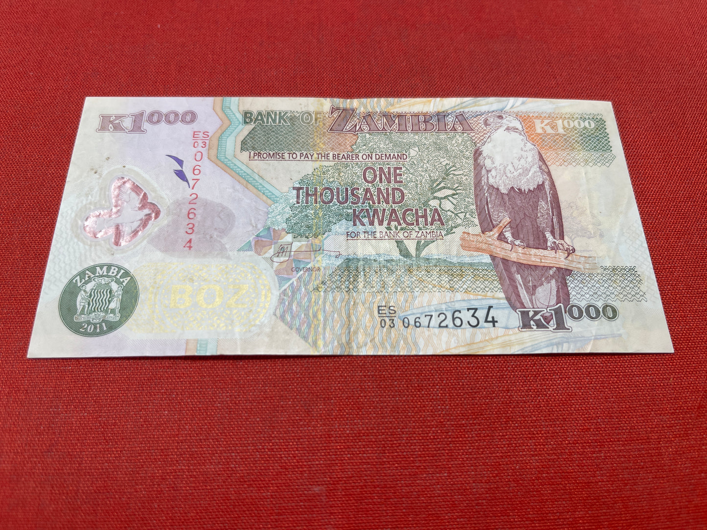 Bank of Zambia 1000 Kwacha