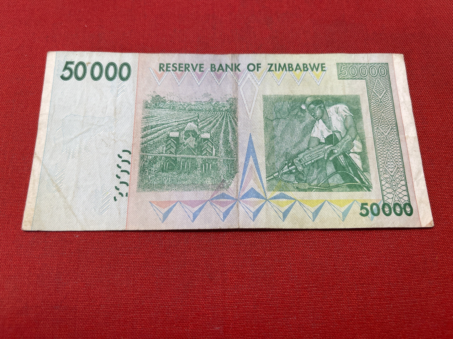 Zimbabwe 50000 Dollar Banknote