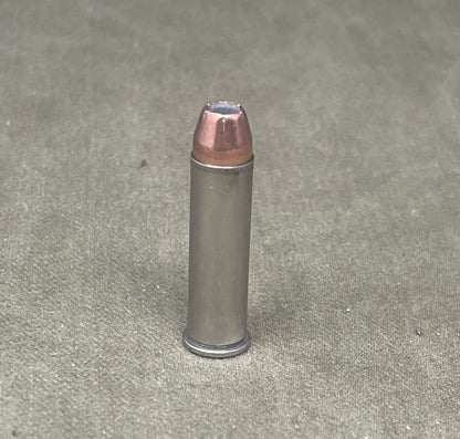 Bullet casing on a concrete surface