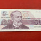 Bulgarian 50 Leva Banknote  Serial AK9130495