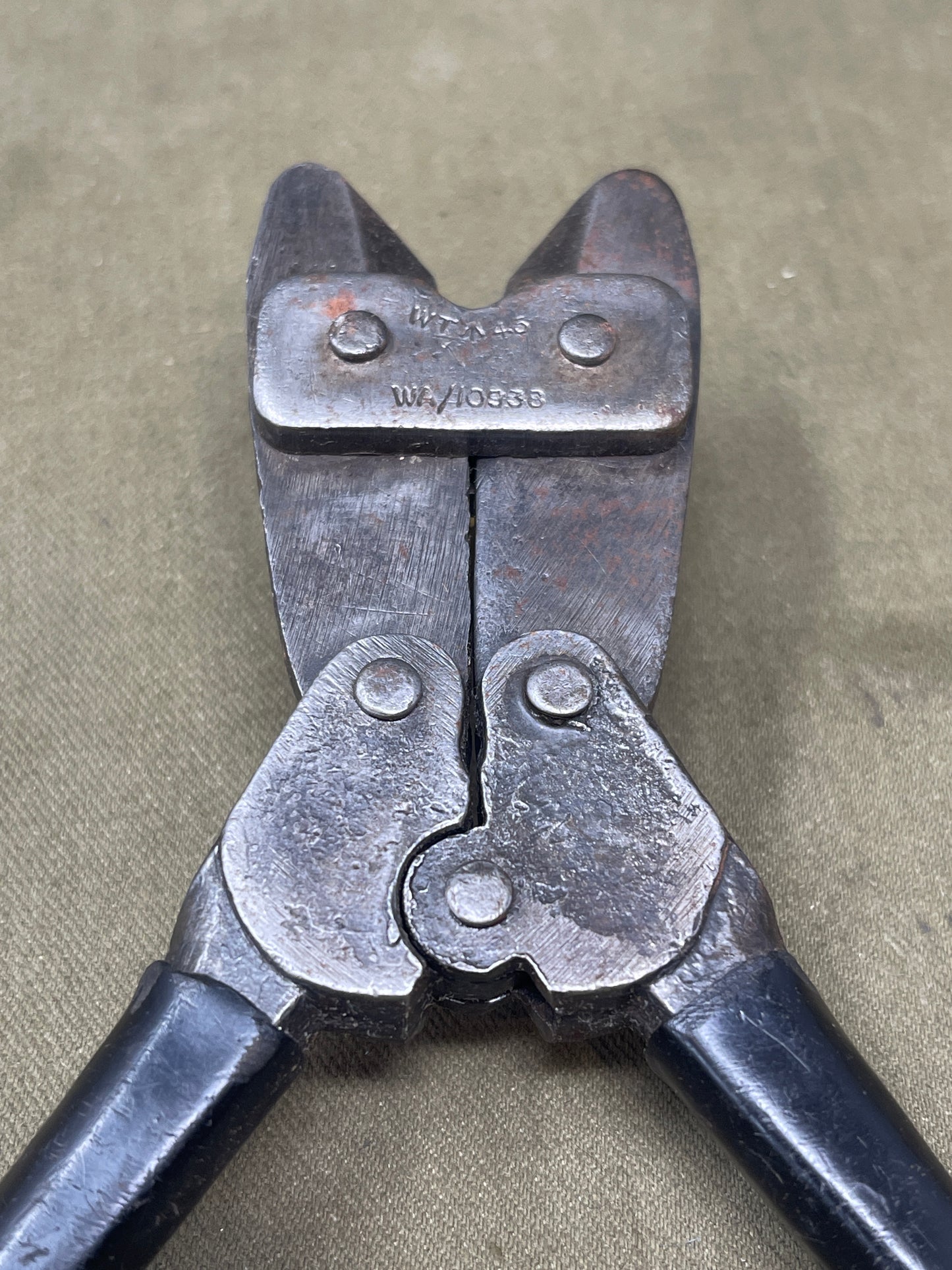 Original WWII British  Small Wire Cutters Dated 1941 Made by WT