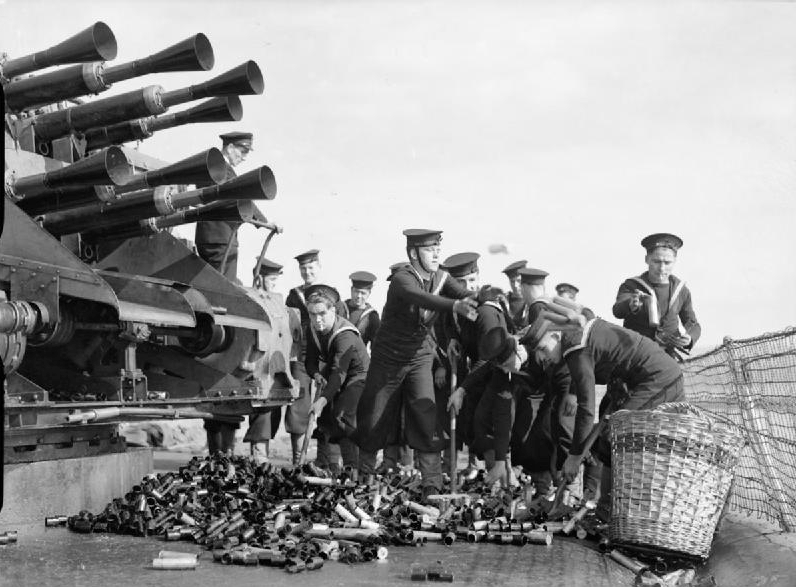 WW2 1937 Naval 2 Pounder Pom-Pom Gun No1 MkII Cartridge Shell Case
