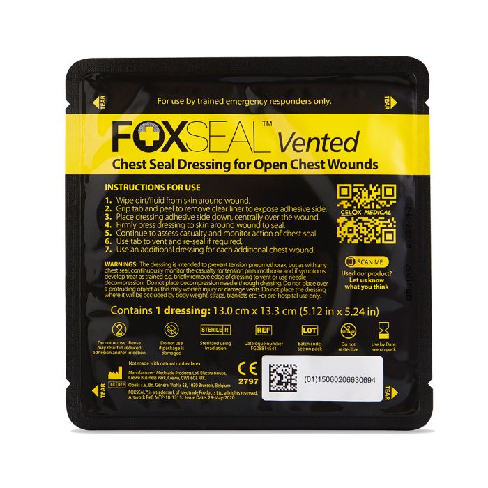 Celox Foxseal Vented Chest Seal