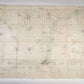 A WWI 1916 linen backed trench map France showing the inside