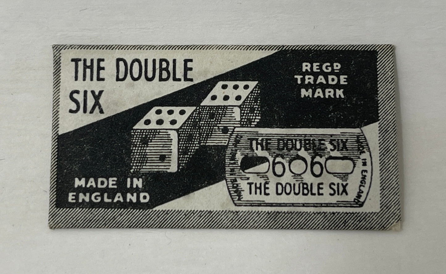 1944 WW2 Escape & Evade Razor Blade “The Double Six”