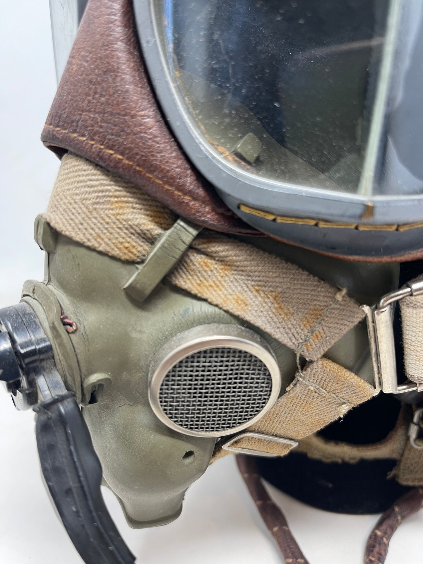 Flying Helmet, Type C (wired), Goggles, Flying, Mk VIII