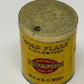 top view of an Airtight Sealed Can of 50 Gold Flake Cigarettes with lid on