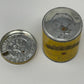 Airtight Sealed Can of 50 Gold Flake Cigarettes lid to the side of tin