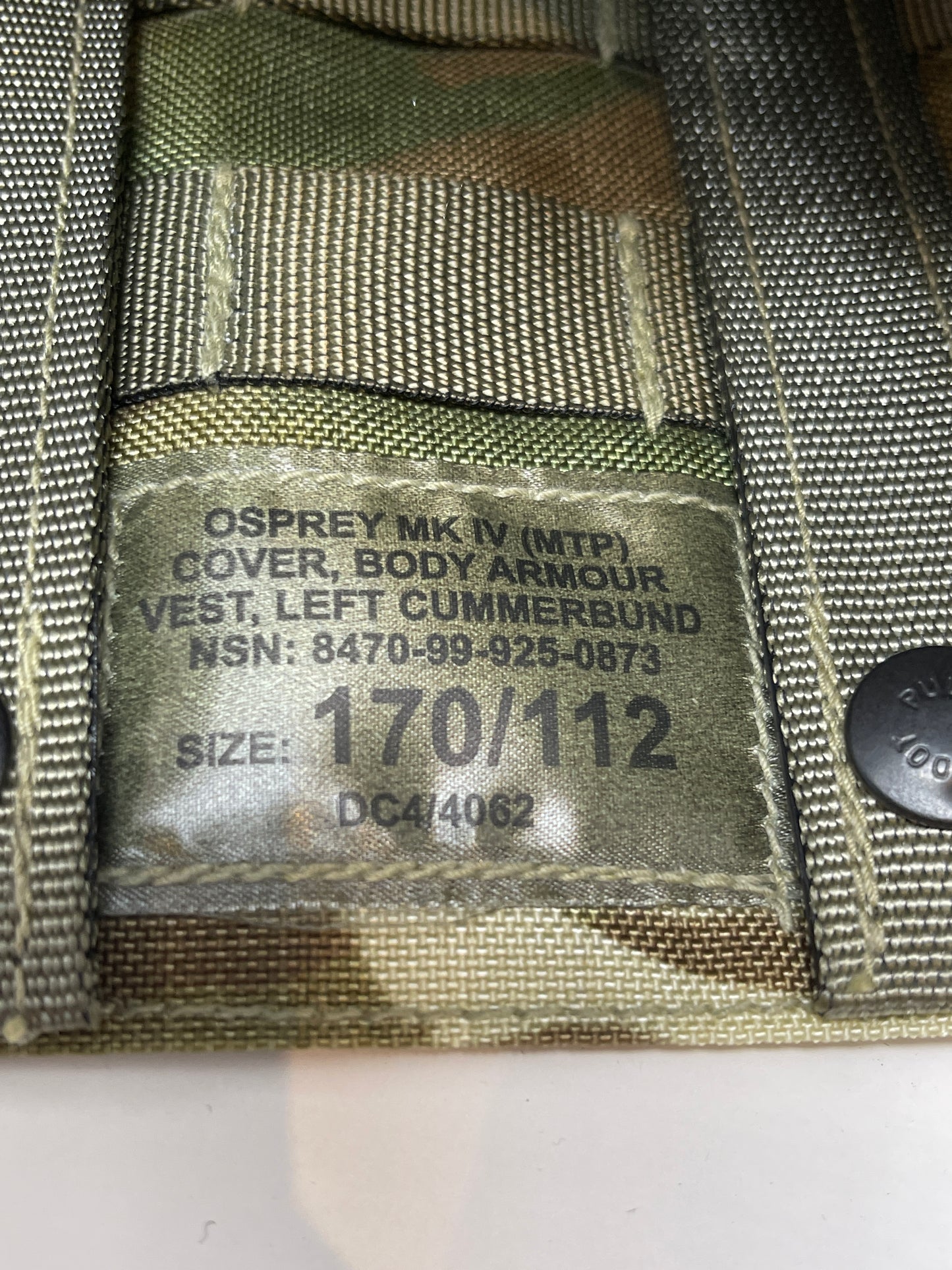 British Army Osprey Mk1V Cover Body Armour Cummerbund