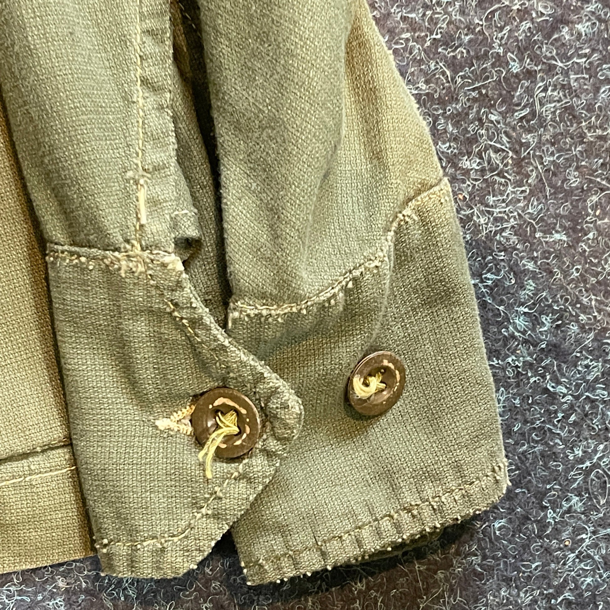 Bush Shirt Dated 1947 with Jungle Rank Slides for a Captain