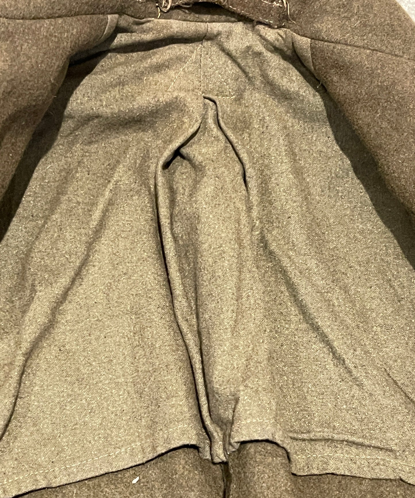 British Great Coat Dismounted 1940 Pattern internal lining